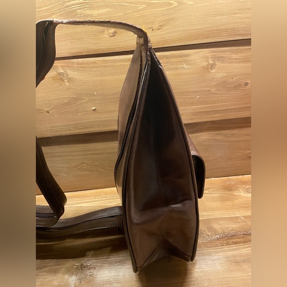 Brown Faux Leather Backpack Purse - Picture 11 of 16